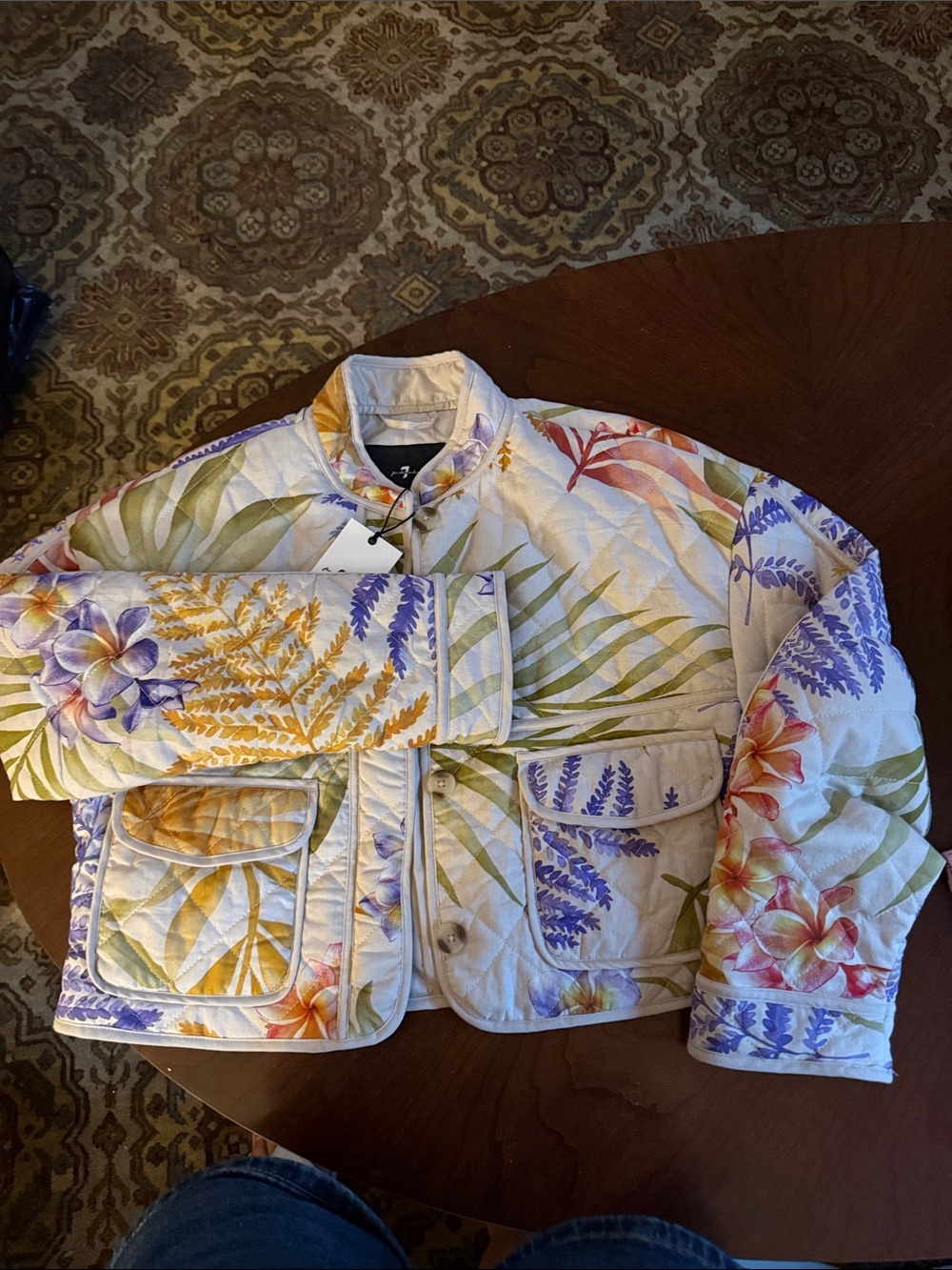 Brand New With Tags ✨ 7 For All Mankind Tropical Quilted Jacket
